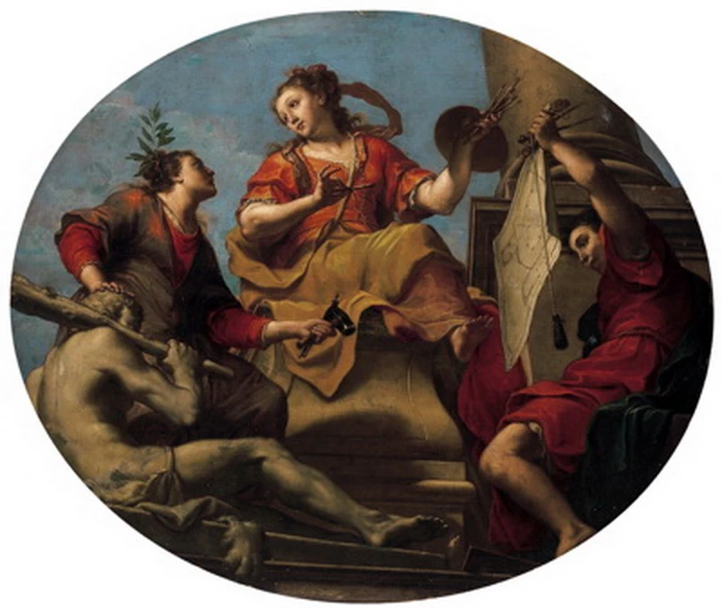 Allegoria delle Arti - Scultura, Pittura e Architettura
